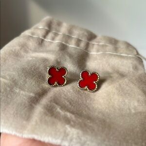 Red Clover Earrings